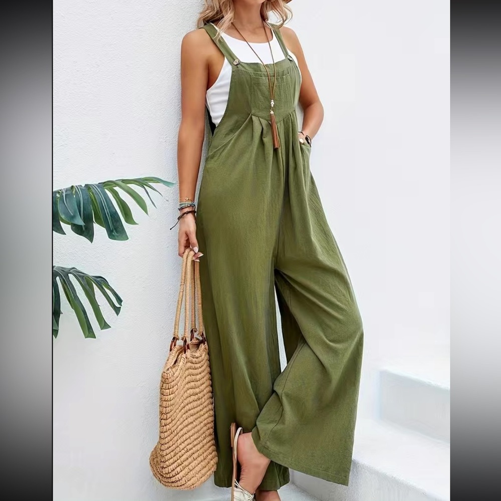 Army Green Pants Jumpsuit